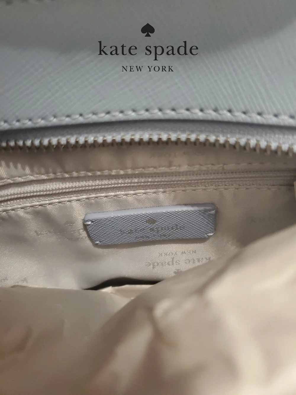 NWOT Kate Spade Sadie North South Crossbody Bag Saffiano Light Blue